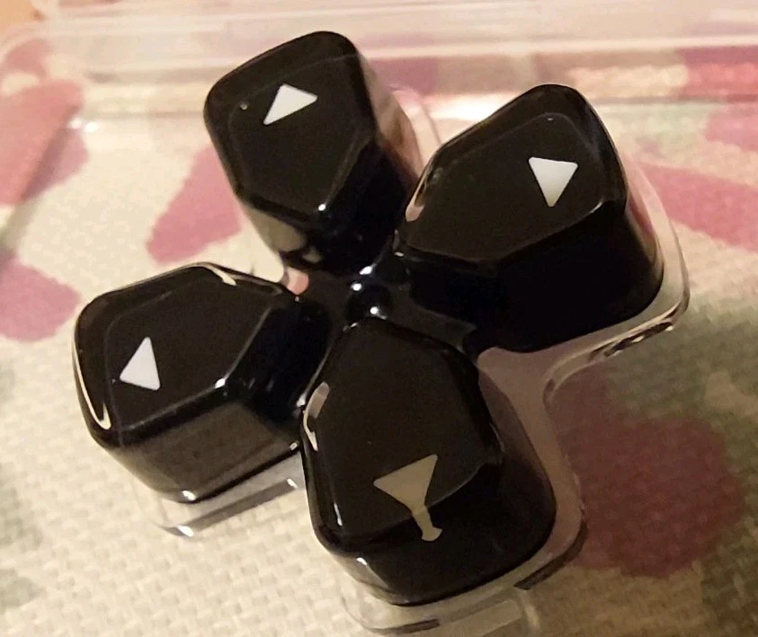 PS5 Controller PS1 Style 30th Anniversary Buttons Gloss Crystal Black PS Button - Image 4 of 4