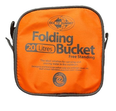 sea to summit 20L Folding Bucket/ Free Standing/ Orange/ New
