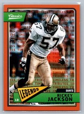 Rickey Jackson 2018 Panini Classics Timeless Tributes Orange /25 #155