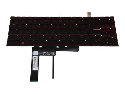 MSI GF76 Katana 11SC/11UC/11UCK (MS-17L2) original Tastatur DE (deutsch) schwarz
