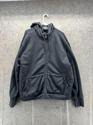 SCOTTeVEST Hoodie Mens XL Black Full Zip Fleece Sweatshirt Travel Tech Pockets