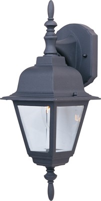 Maxim 3007 Black/Clear Builder Cast 16'' 1-Light Wall Sconce