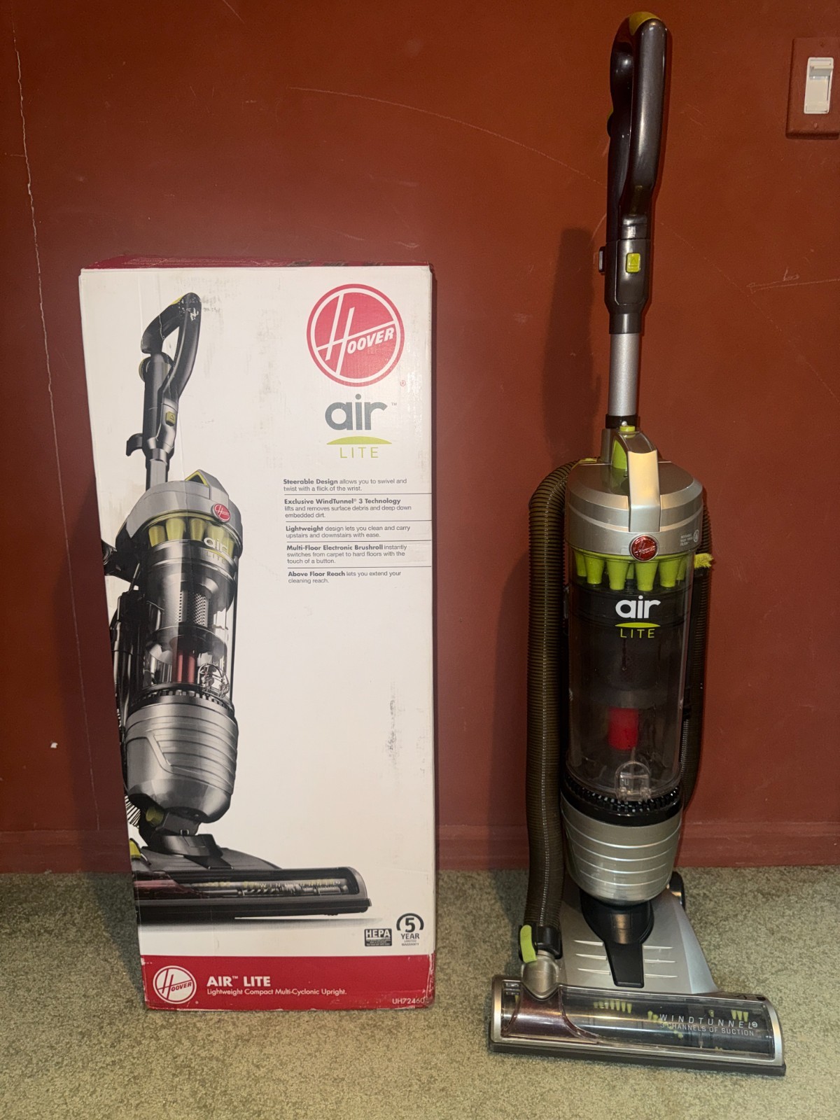 Hoover UH72460 Windtunnel Air Upright Vacuum Cleaner