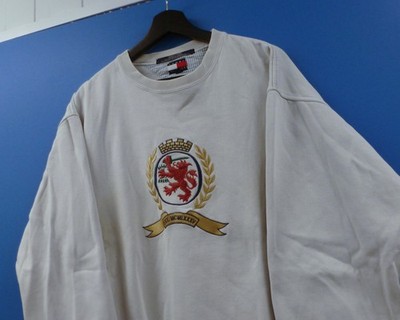 [M] Vintage Tommy Hilfiger Pulli 90s Sweater Big Logo Rare 90er Boxy Fit y2k