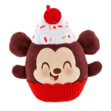 Mickey Chocolate-Sprinkled Cupcake Disney Munchlings Plush Specialty Treats New