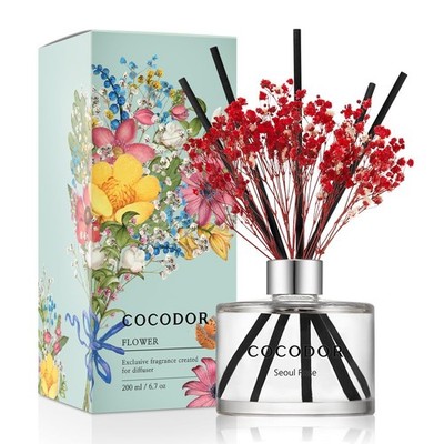 Cocod'Or Cocodor Preserved Flower Reed Diffuser Set / 6.7Oz / Seoul Rose/Scent