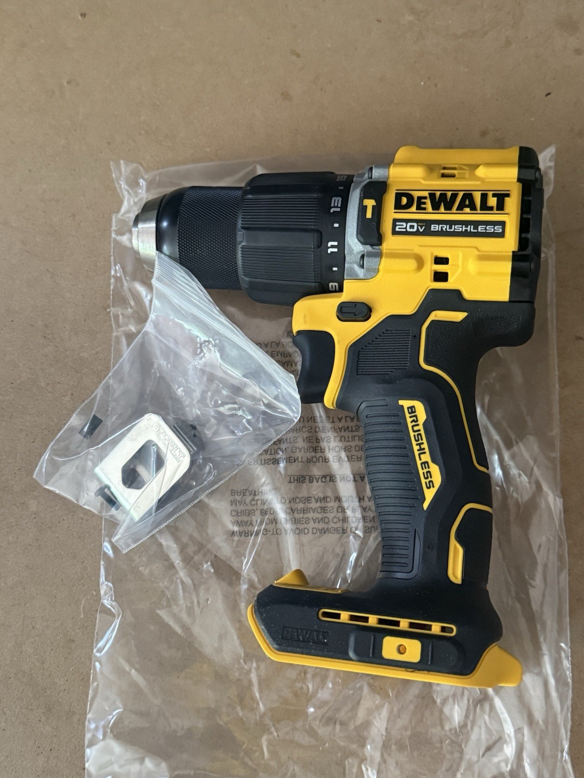 Dewalt DCD799 20V Max 1/2" Atomic Brushless Hammer Drill Driver TOOL ONLY
