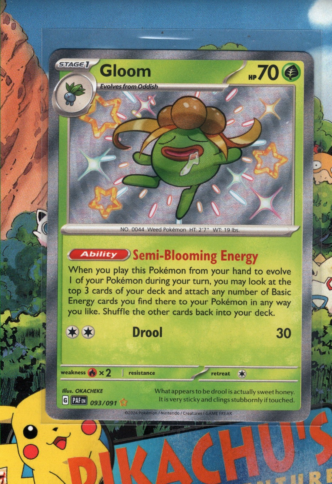 Pokémon TCG Gloom Shiny Rare SV: Paldean Fates 093/091 NM/M