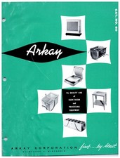 Arkay Cat. 60 Dark Room Processing Equipment Cover Photo Sink Tray