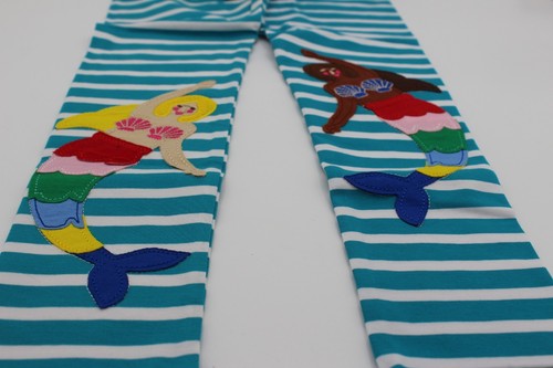 UNIYOUTH GIRLS COTTON MERMAID LEGGINGS 6T C3102 - Picture 3 of 3
