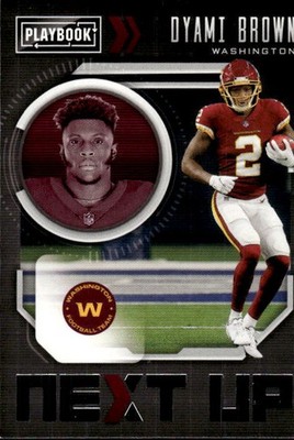 2021 Panini Playbook Dyami Brown #NXT-DBR Next Up Washington Football Team 2G