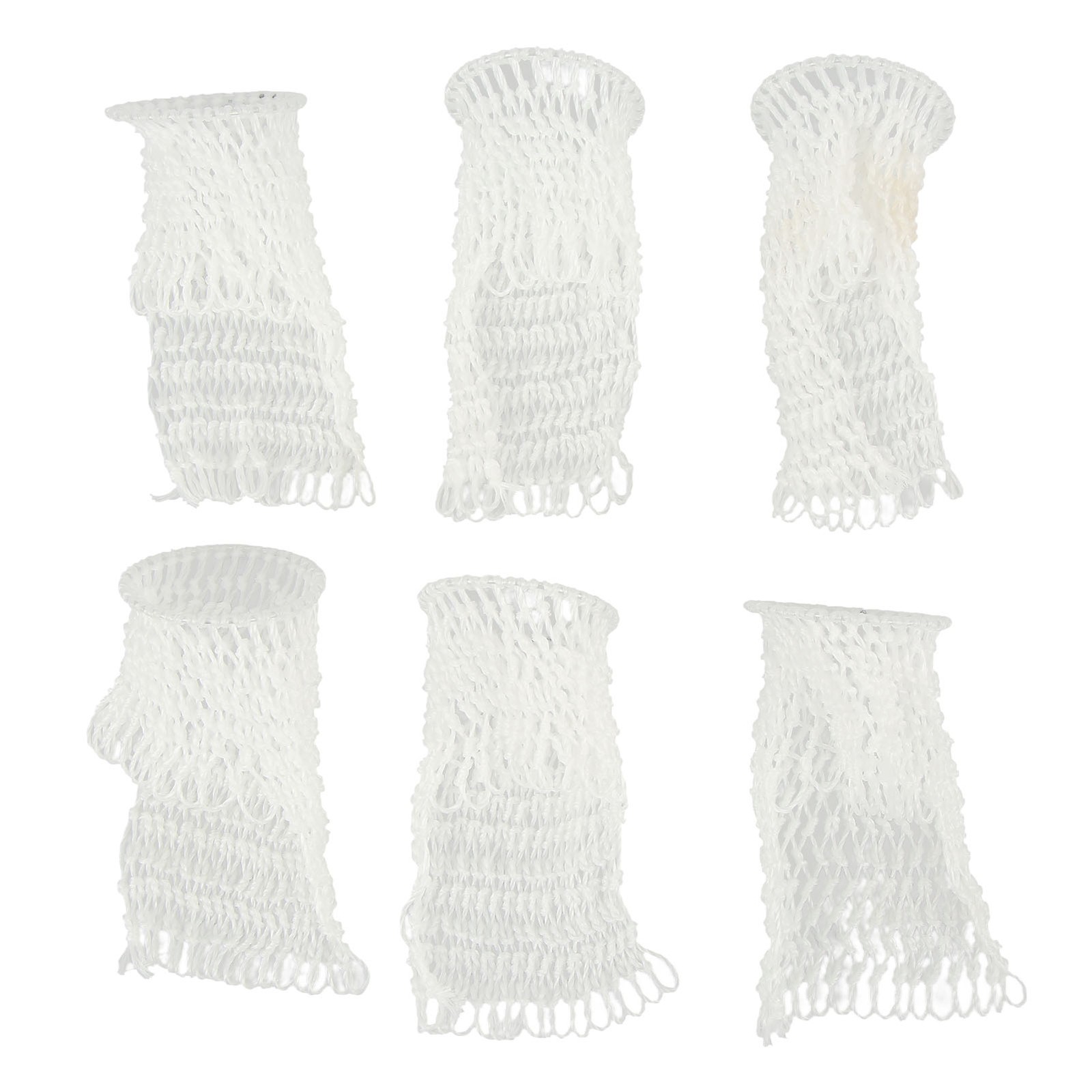 6Pcs Pool Table Mesh Bag Bottomless Hollow Out Nylon Billiard Table Pocket Acces