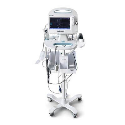 Welch Allyn Connex 6000 Series Vital Signs Monitor + Cart Nelcor SpO2 ThermoScan