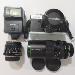 Lot of Vintage Minolta XG9 Camera & Accessories