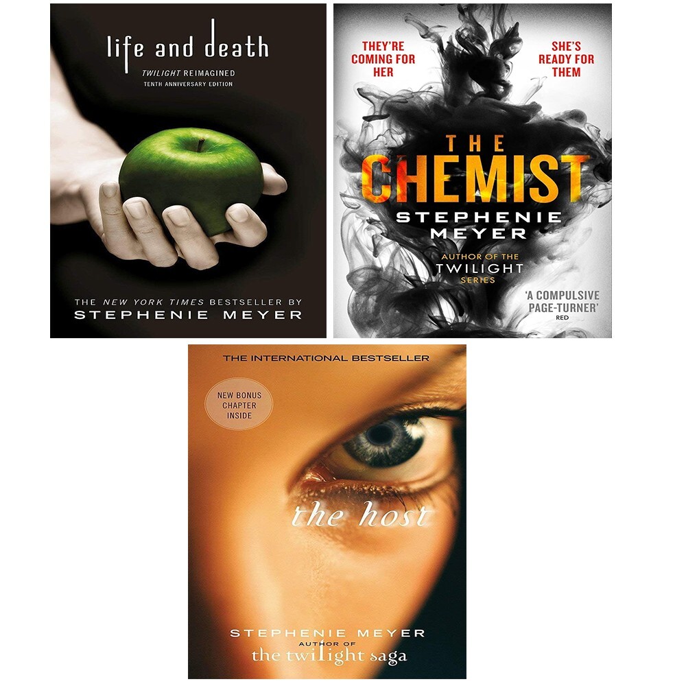 Stephenie Meyer Collection 3 Books Set Chemist, Life and Death, Host
