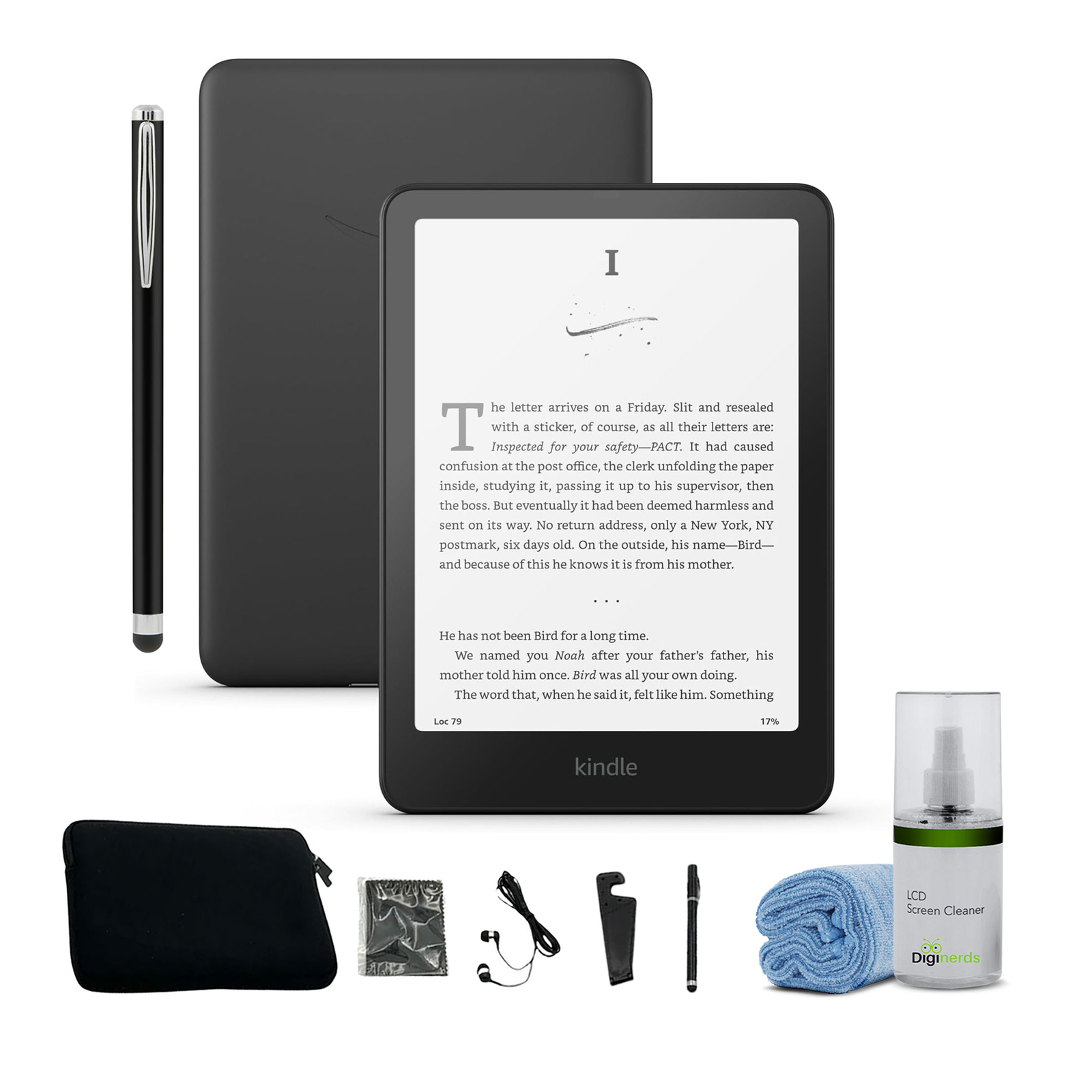 7-inch Kindle Paperwhite 16GB 2024 Model in Metallic Black with Tablet