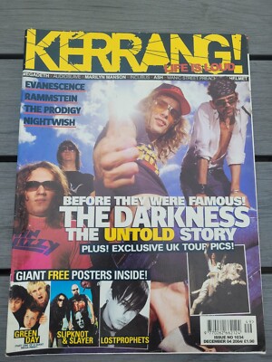 Kerrang 1034 Dez 04 2004 Rammstein Evanescence Prodigy Darkness Nightwish