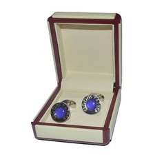 Art Deco Engraved Purple Grooms Father Cufflinks EXCLUSIVE X2DLW005