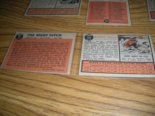 12 DIFERENTES 1962TOPPS BÉISBOL #236,246,253,263,296,324,367,448,454,456,466.467 - Imagen 14 de 16