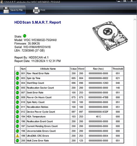 Western Digital Raptor Hard Drive WD360GD-75GHA0 36.7GB 10K 8MB SATA 3.5'' - Picture 5 of 9
