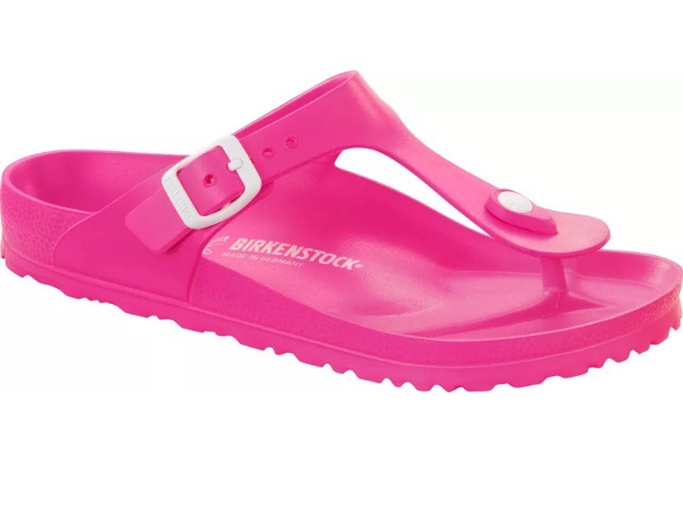 pink rubber birkenstocks