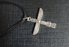 NEW silver colour Native American Indian totems totem pole tribe boho necklace
