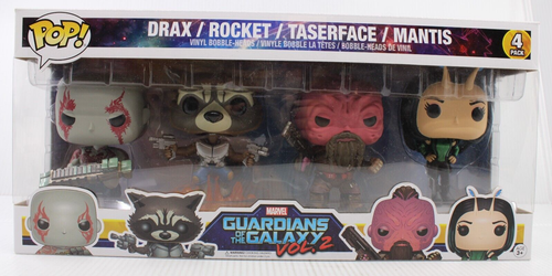G4 Funko Pop Marvel DRAX ROCKET RACCOON TASERFACE MANTIS Vinyl Figure 4 Pack