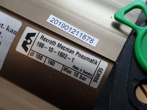 CILINDRO NEUMÁTICO REXROTH MECMAN 10BAR 96W35 168 10 1602 1 (Nuevo stock antiguo) - Imagen 3 de 3