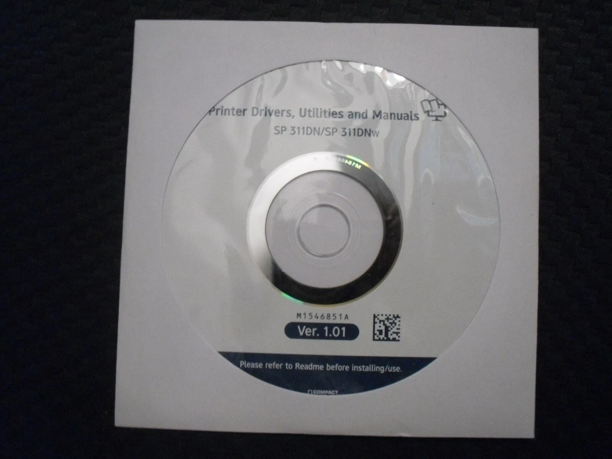 New ! Genuine Ricoh SP 311DN SP 311DNw Printer CD Software Drivers.