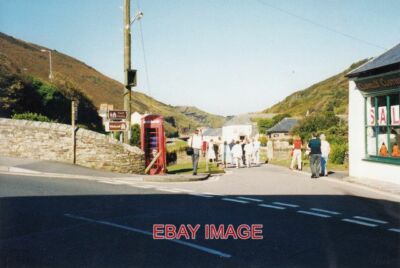 FOTO VON BOSCASTLE BRÜCKE CORNWALL EINE ANSICHT VON DER STRASSE B3263, DIE VORBEIFÜHRT