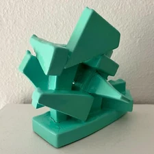 One Abstract Sculpture Constructivism Cubism Modern Art Influenced OOAK Original