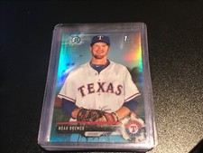 NOAH BREMER 2017 BOWMAN CHROME SKY BLUE  REFRACTOR #39'399 RANGERS!
