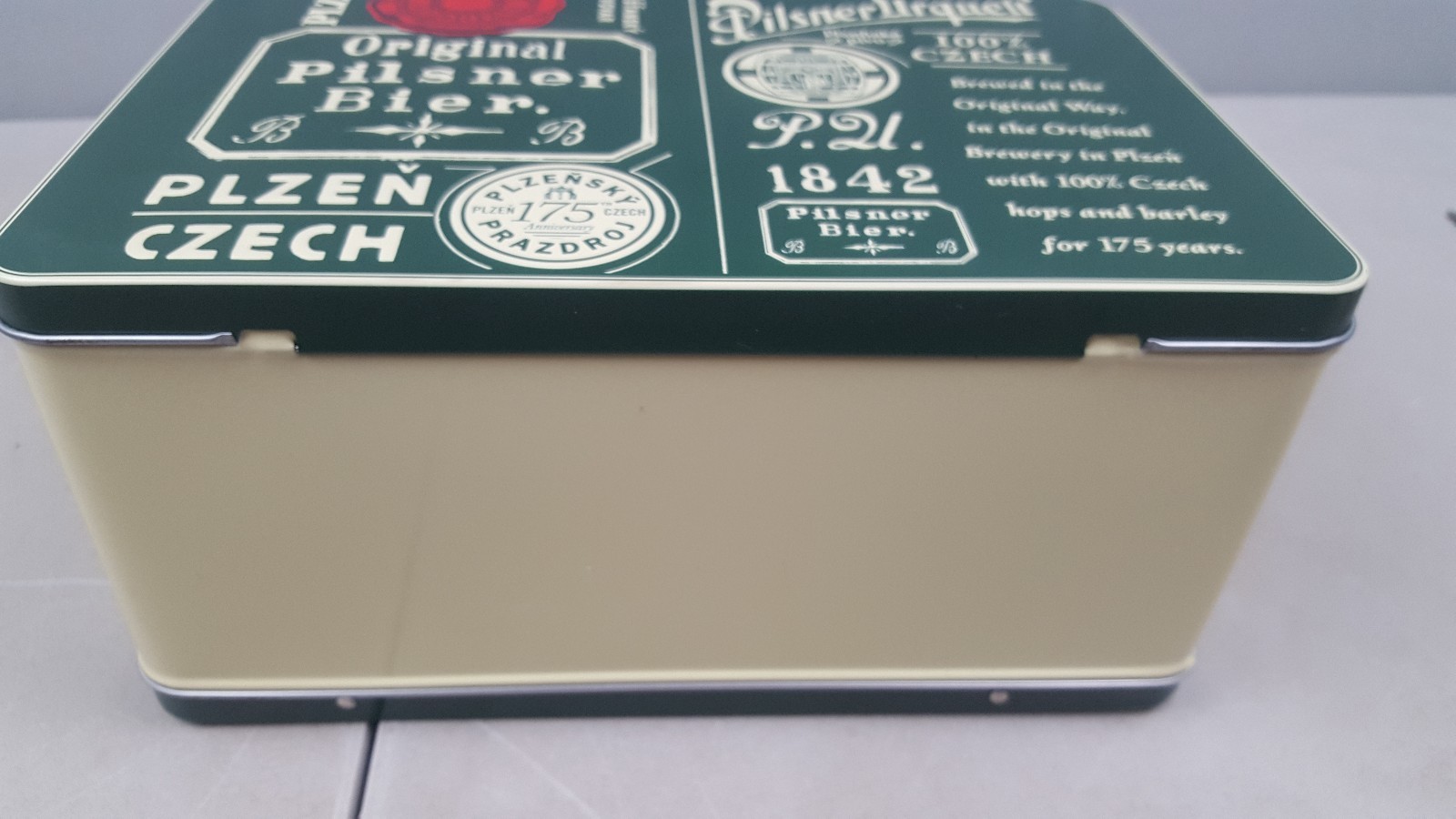 Rare Unique Pilsner Urquell Czech Bier Beer Large Metal Lunch Box eBay