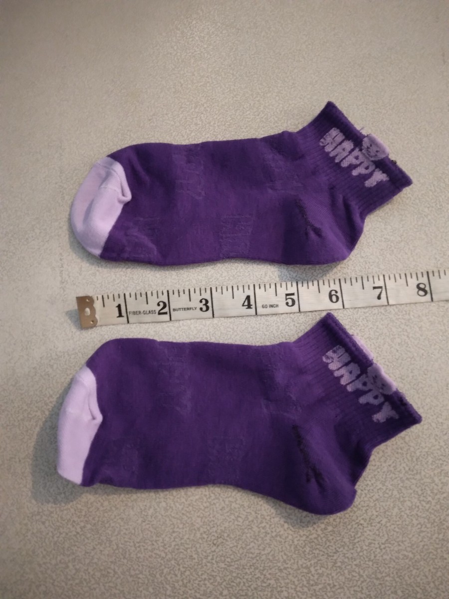 専用2 Purple two tone Happy ankle socks 274636 | eBay