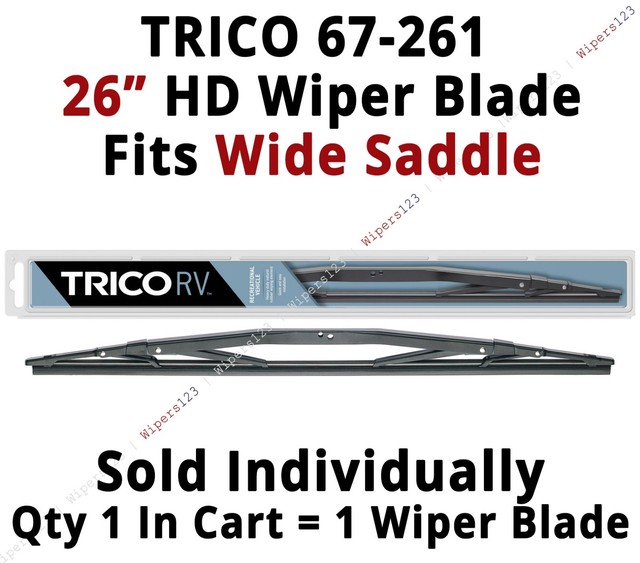 TRICO 67261 Wiper Blade for RV Coach Bus & Commercial Truck 26" HD