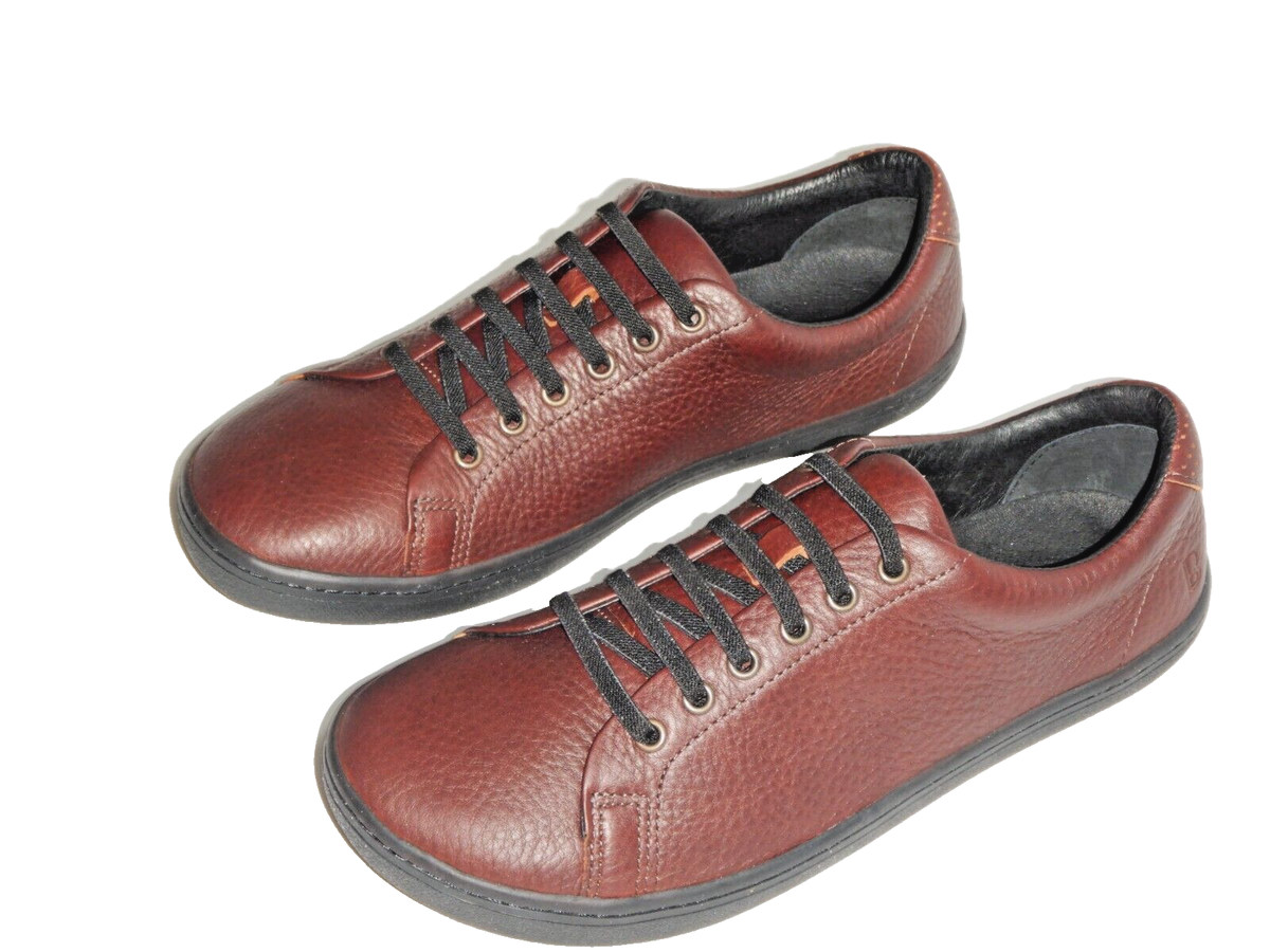 Birchbury Bramford Minimalist Leather Barefoot Sneakers Rust Red Brown 11.5 Birchbury Apparel Review! Birchbury sent my husband these  main image 4