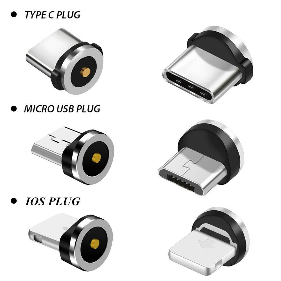 3in1 Charging Cable Fast Magnetic Charge For Iphone Android USB Type C Micro USB - Image 4 of 4