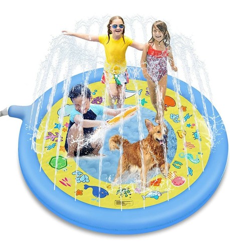 Glymnis Splash Pad Whale Sprinkler & Splash Play Mat- New - Picture 4 of 9