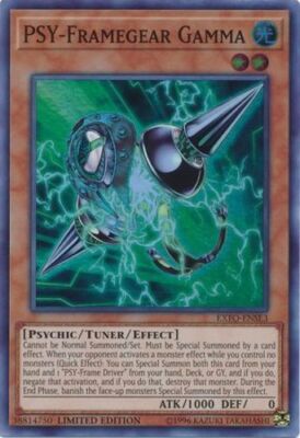 Yugioh! LP PSY-Framegear Gamma - EXFO-ENSE3 - Super Rare - Limited Edition Light