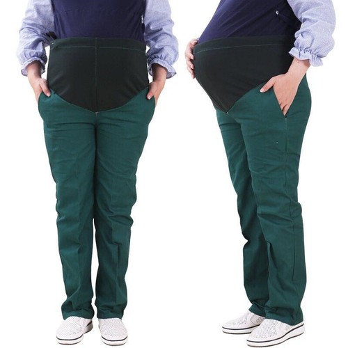 Pregnant Women Doctor Nurse Uniform Pants Slim Fit Medical Hospital Work Pants - Picture 3 of 10