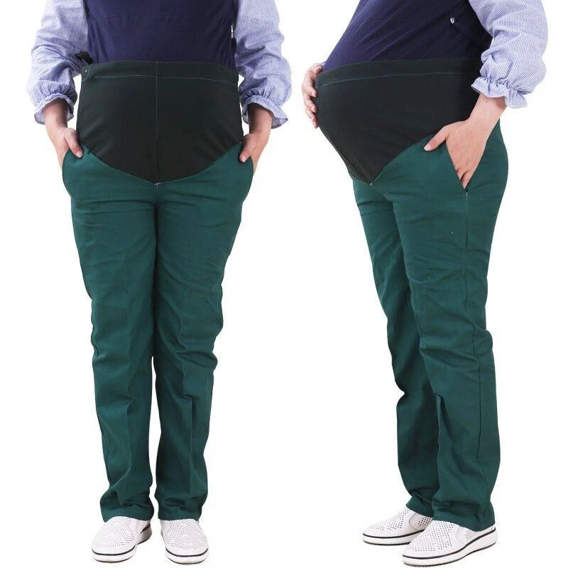 Pregnant  Women Doctor Nurse Uniform Pants Slim Fit Medical Hospital Work Pants - Image 3 of 4