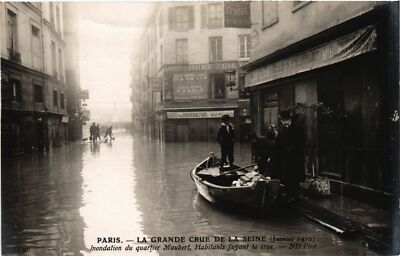 CPA PARIS La Grande Crue de la Seine 1910 Quartier Maubert (578215)