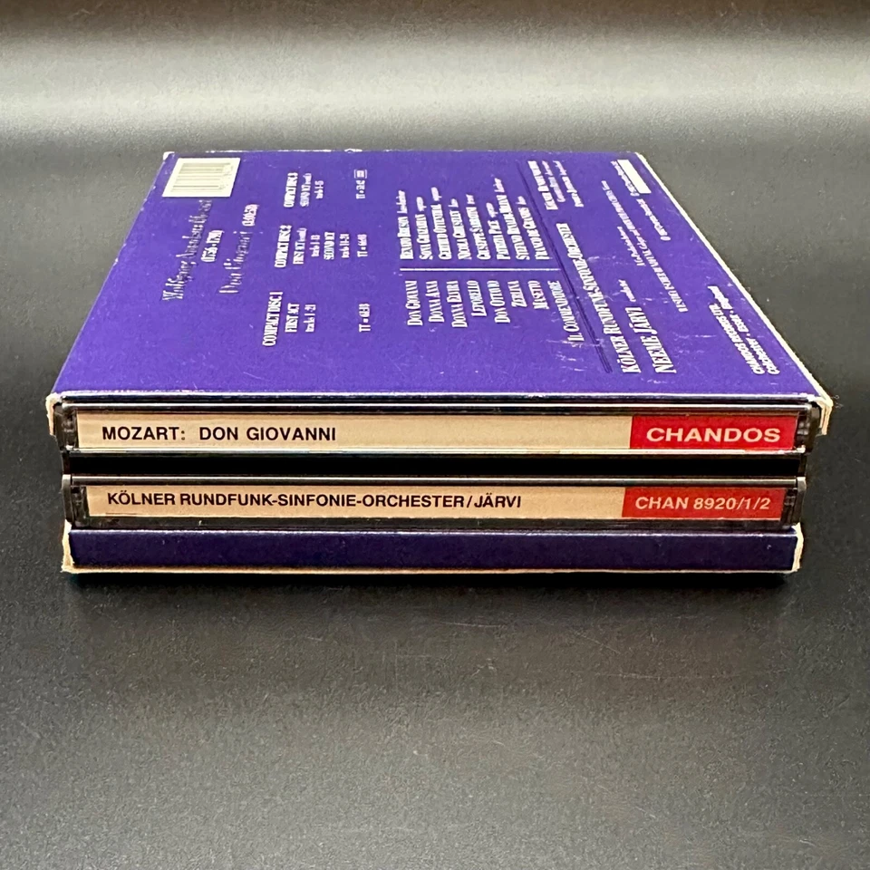 Mozart DON GIOVANNI Jarvi Bruson Ghazarian [Chandos 3 CD Box Set] NEAR MINT Foto 3 de 3