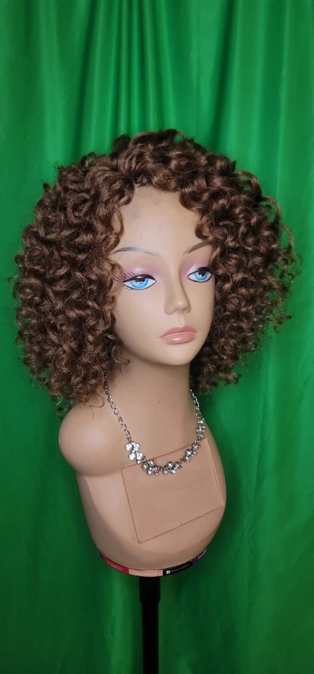 Nueva peluca de ganchillo rizado varita ringlet hecha a mano color #30 Foto 2 de 4