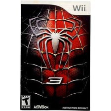  Manual Only Spiderman 3 - Nintendo Wii Tested Authentic