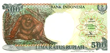 Indonesia 500 Rupiah 1992 Pick # 128g UNC
