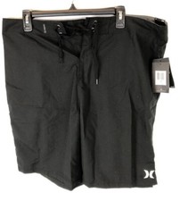 Hurley Men's One and Only 21" Board Shorts, Black, Size 36