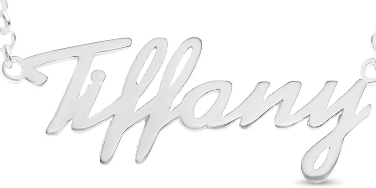 Tiffany name necklace sale