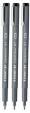 0.7 Mm Pigment Liner Fineliner Sketching Drawing Drafting Pens Pack of 3