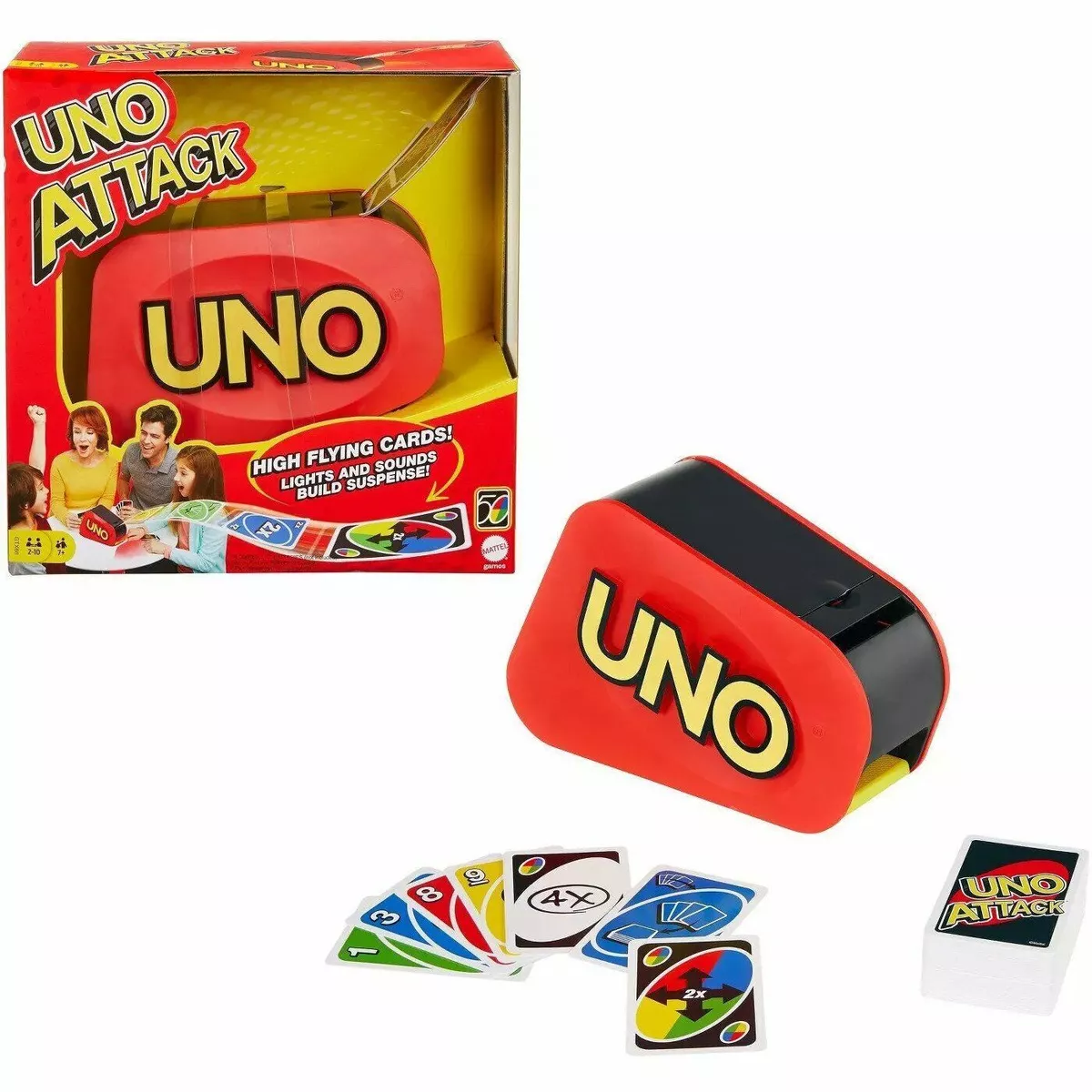 UNO Attack Card Game for 2-10 Players Age 7 Years and Older 887961921588